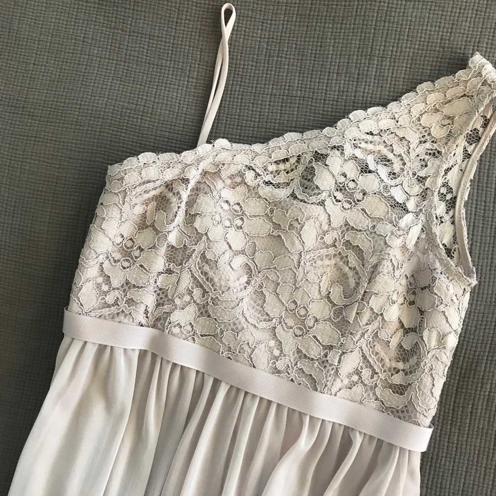 Taupe lace dress for girls